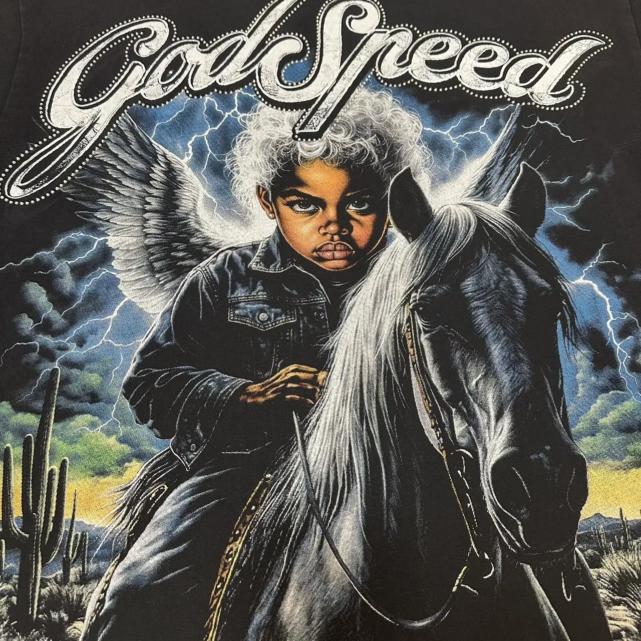 Godspeed Graphic Print Black T-Shirt 3