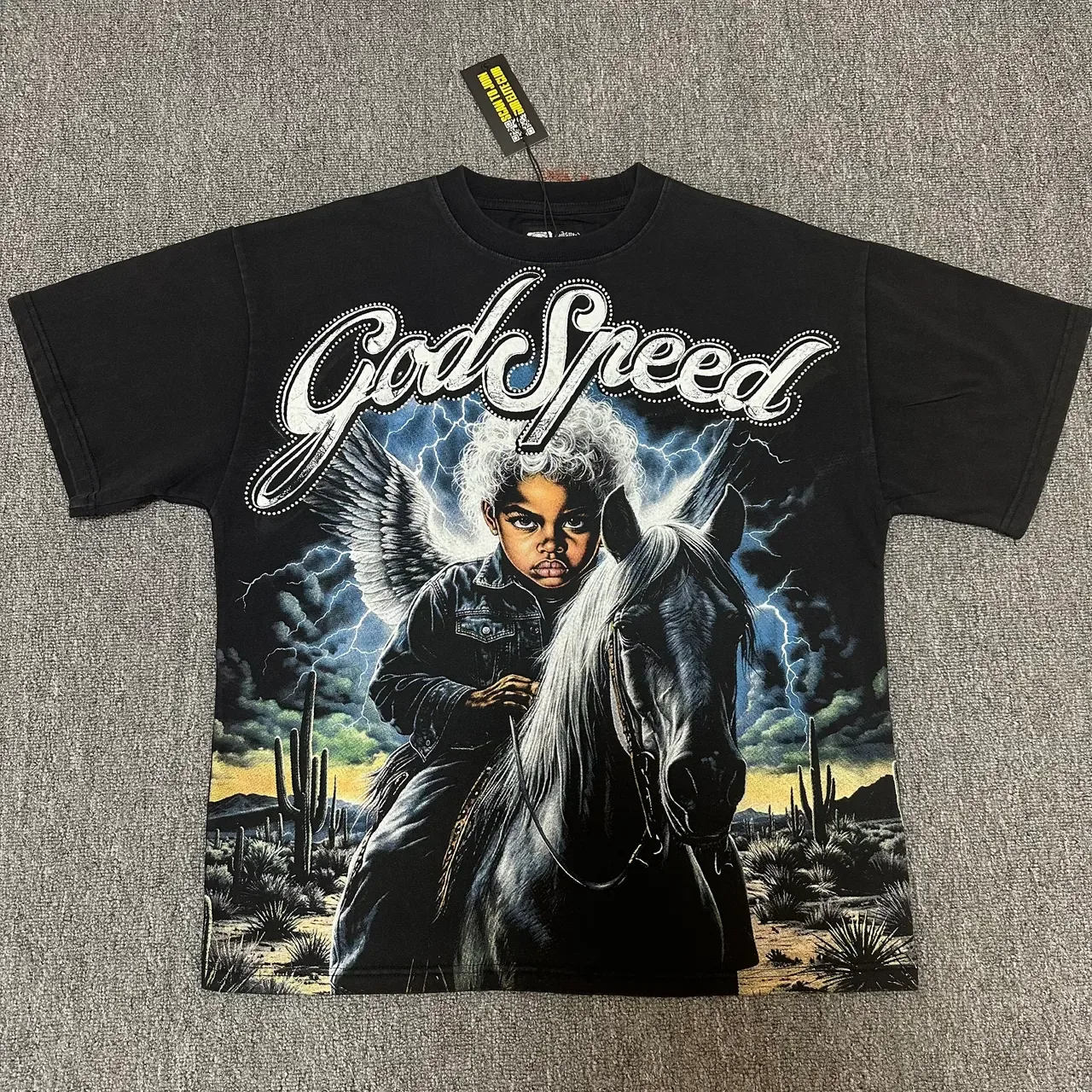 Godspeed Graphic Print Black T-Shirt 5