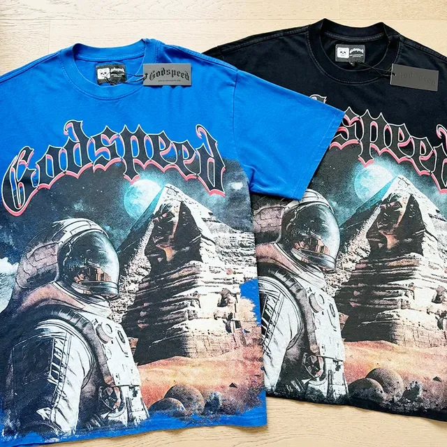 Godspeed Graphic Print Crew Neck T-Shirt 8