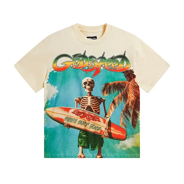 Godspeed Graphic Print Off-White Oversized T-Shirt 2