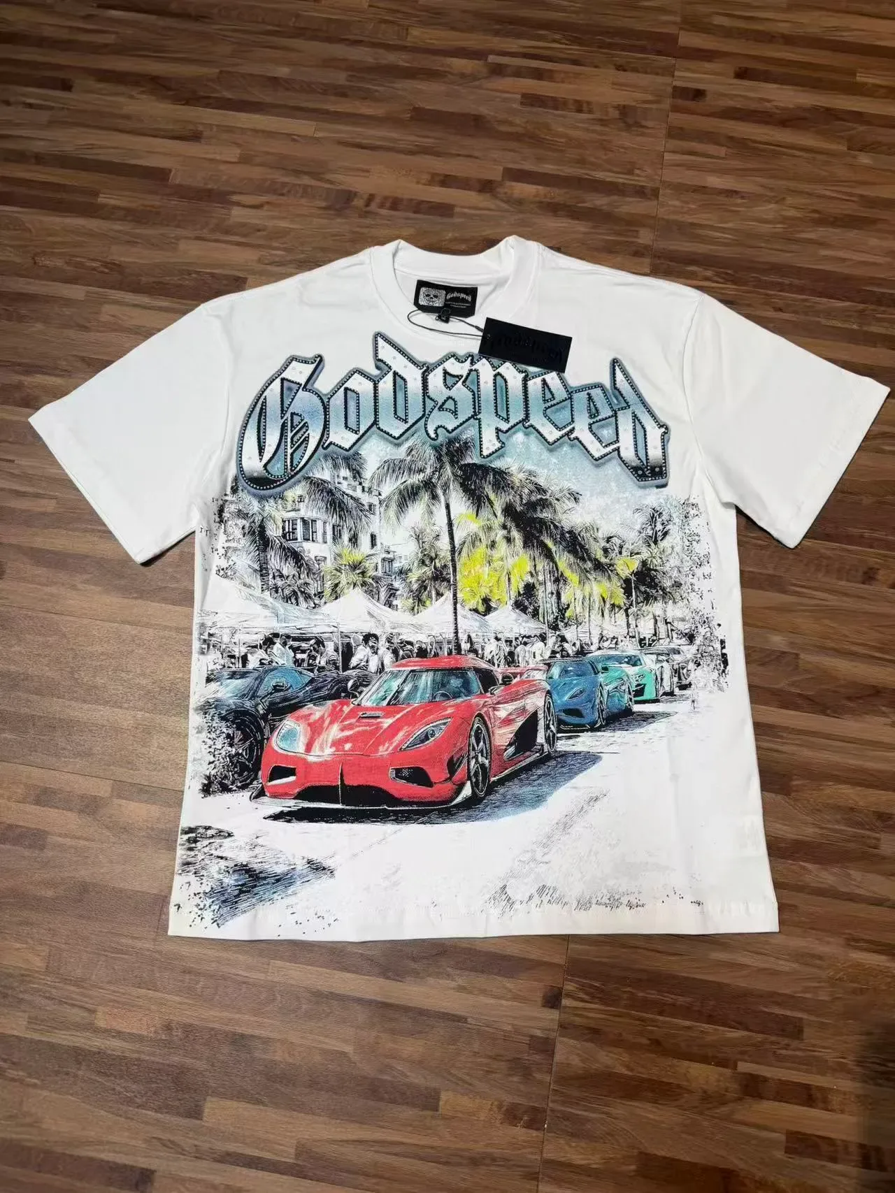 Godspeed Graphic Print Off-White T-Shirt 2