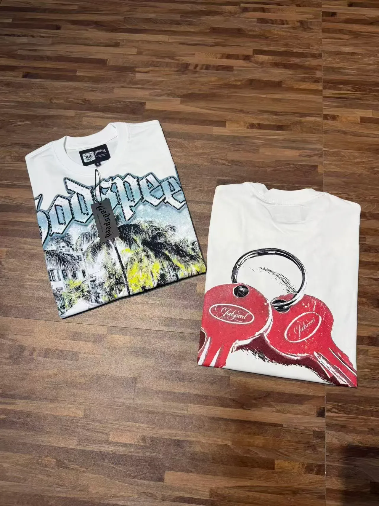 Godspeed Graphic Print Off-White T-Shirt 4