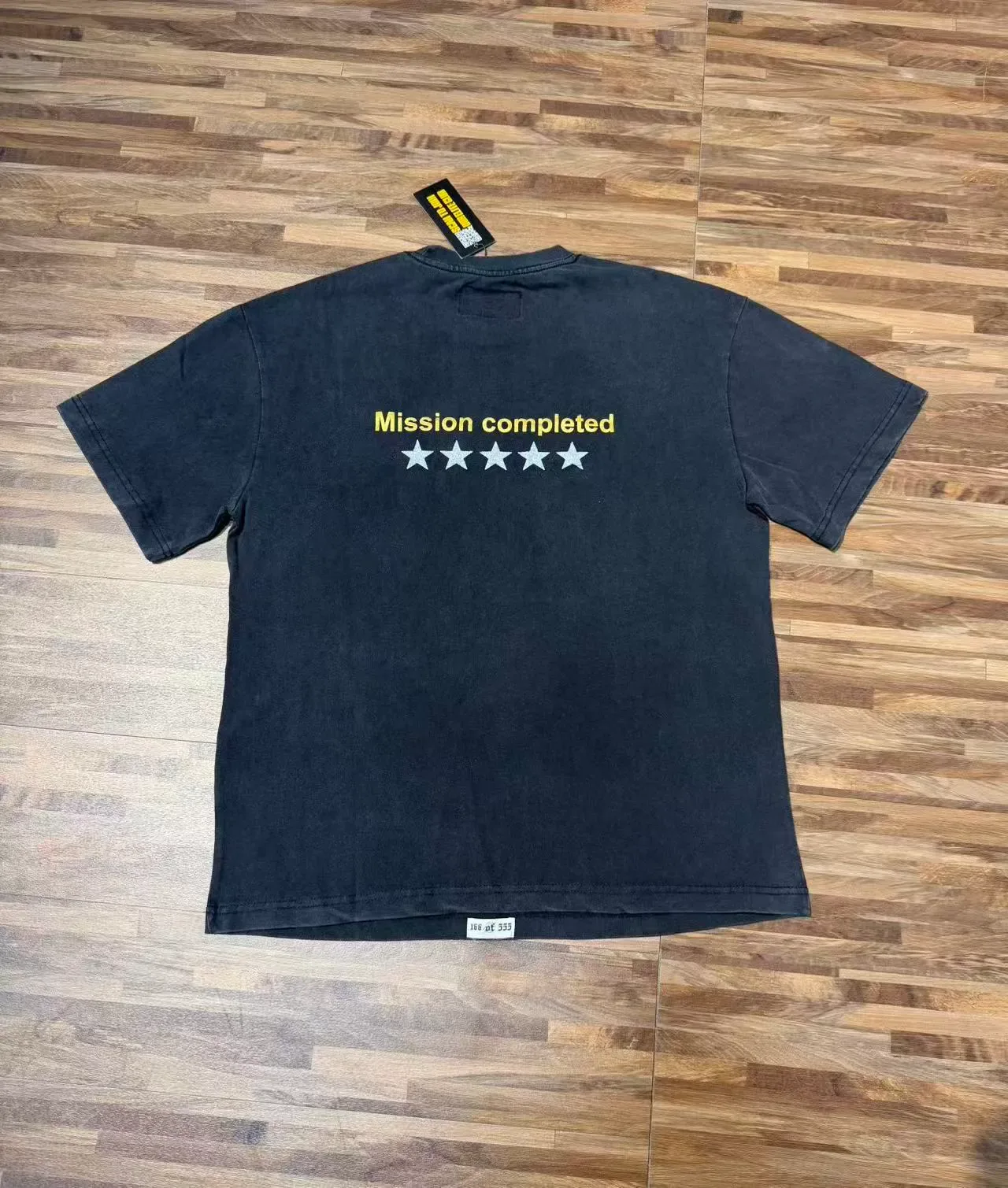 Godspeed Graphic-Print Washed Black T-Shirt 5