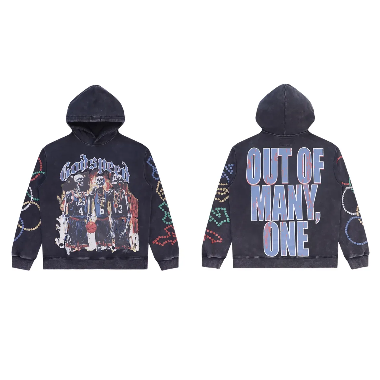 Godspeed Graphic Skeleton Basketball Hoodie 4