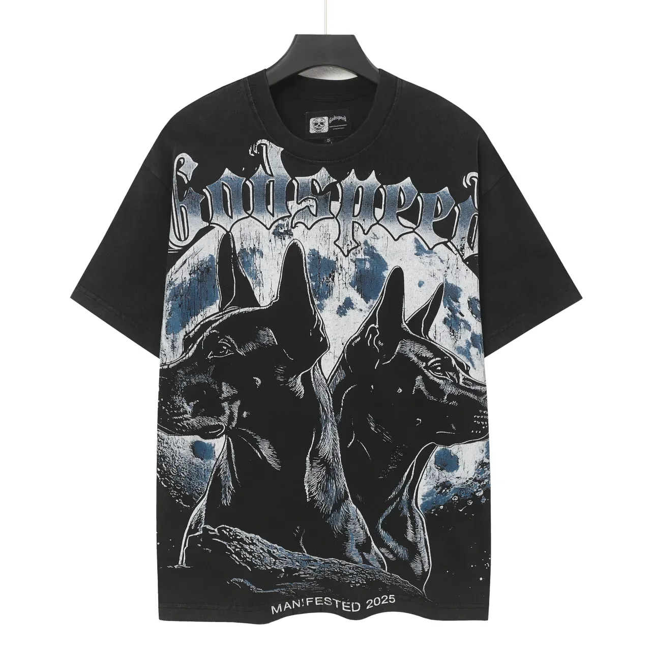 Godspeed Man!Fested 2025 Graphic Print Black T-Shirt 2