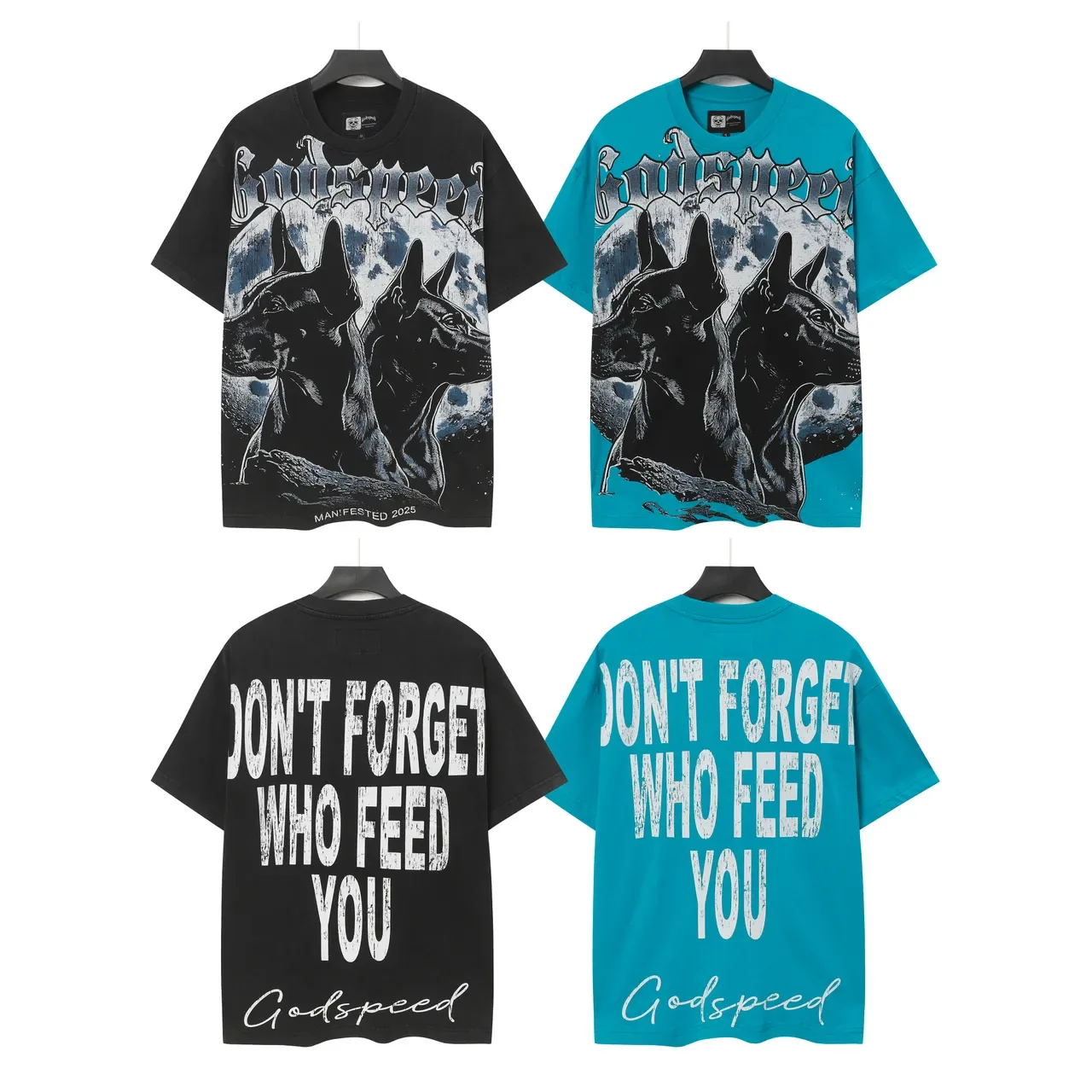 Godspeed Man!Fested 2025 Graphic Print Black T-Shirt 4