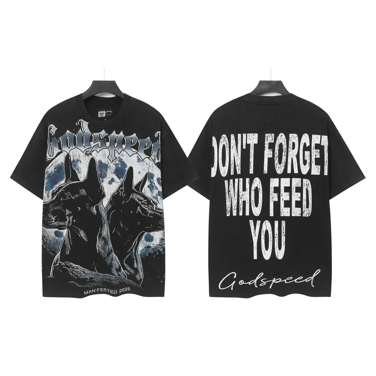 Godspeed Man!Fested 2025 Graphic Print Black T-Shirt 5