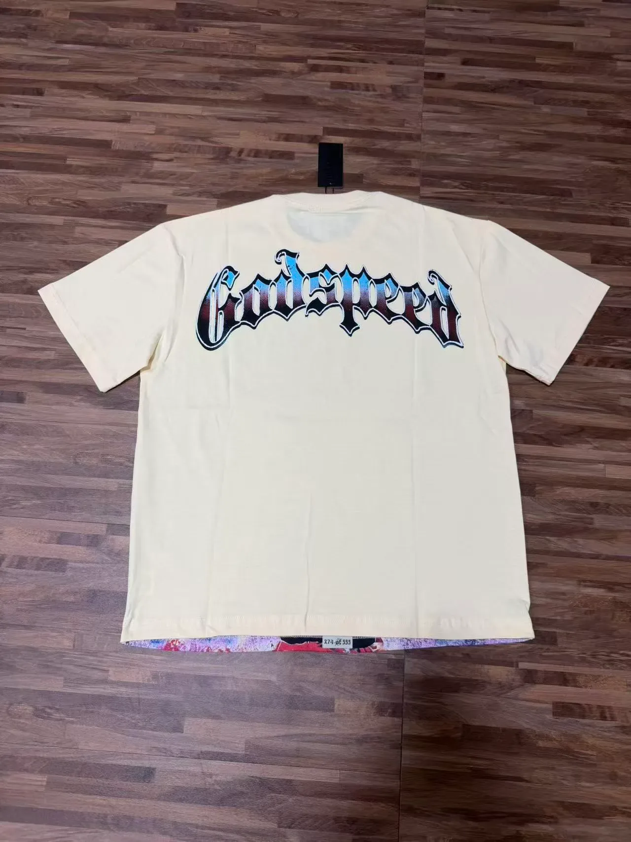 Godspeed Skeleton Graphic Cream T-Shirt 3