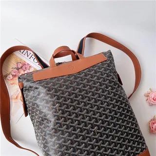 Goyard Green Structured Coated Canvas Chevron Monogram Pattern Casual Backpack 3