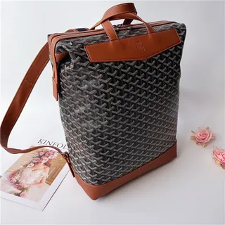 Goyard Green Structured Coated Canvas Chevron Monogram Pattern Casual Backpack 6