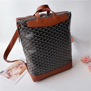 Goyard Green Structured Coated Canvas Chevron Monogram Pattern Casual Backpack 7