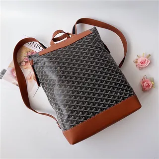 Goyard Green Structured Coated Canvas Chevron Monogram Pattern Casual Backpack 10