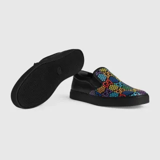 Gucci Ace Multicolor Interlocking G Print Slip-On Lifestyle Sneakers