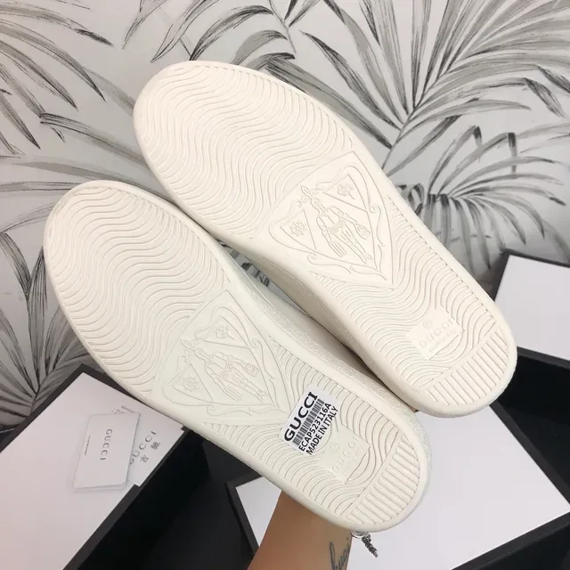 Gucci Ace Strawberry Print White Lifestyle Sneakers 2