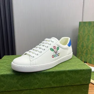 Gucci Ace Tennis 1977 White Multicolor Embroidered Lifestyle Sneakers