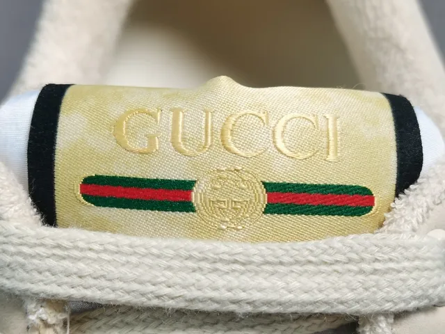 Gucci Ace Web Stripe Off-White Purple Orange Blue Lifestyle Sneakers 2