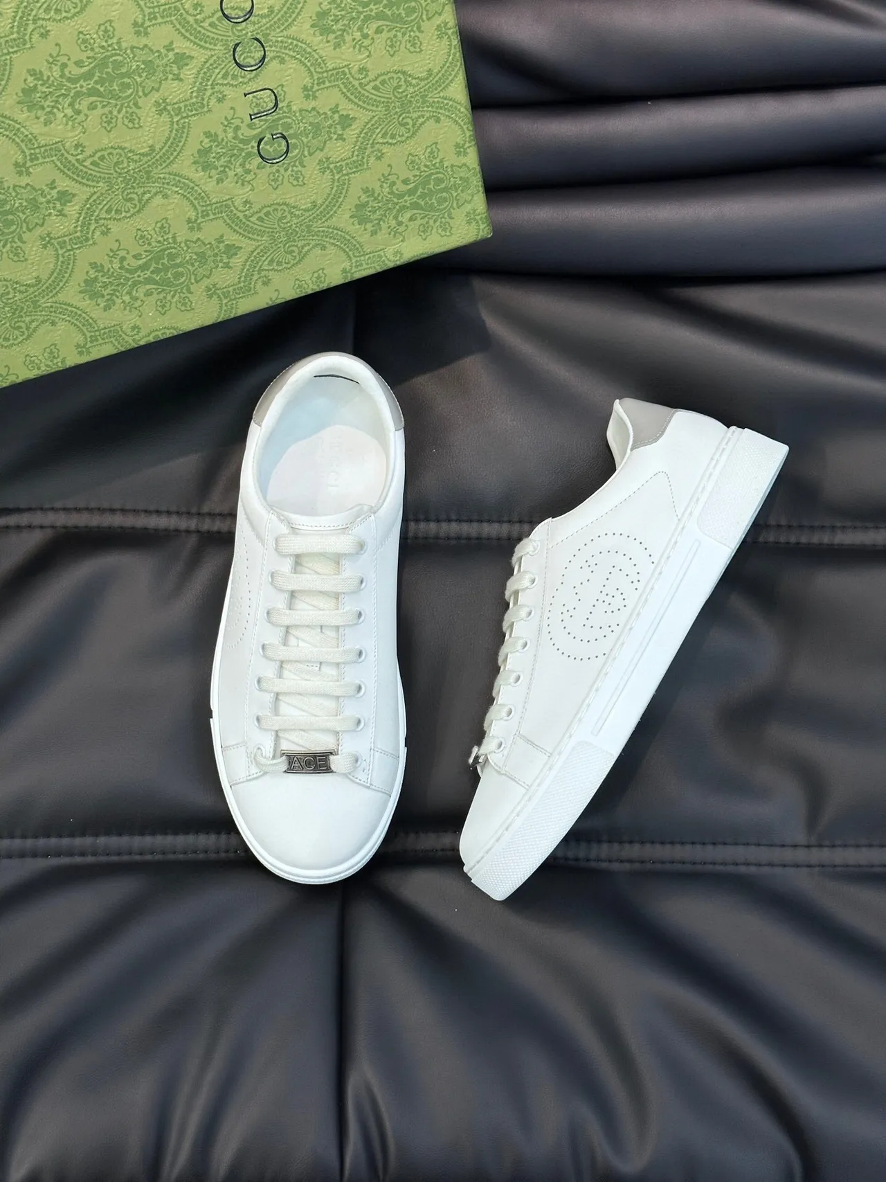 Gucci Ace White Leather Lifestyle Sneakers 2