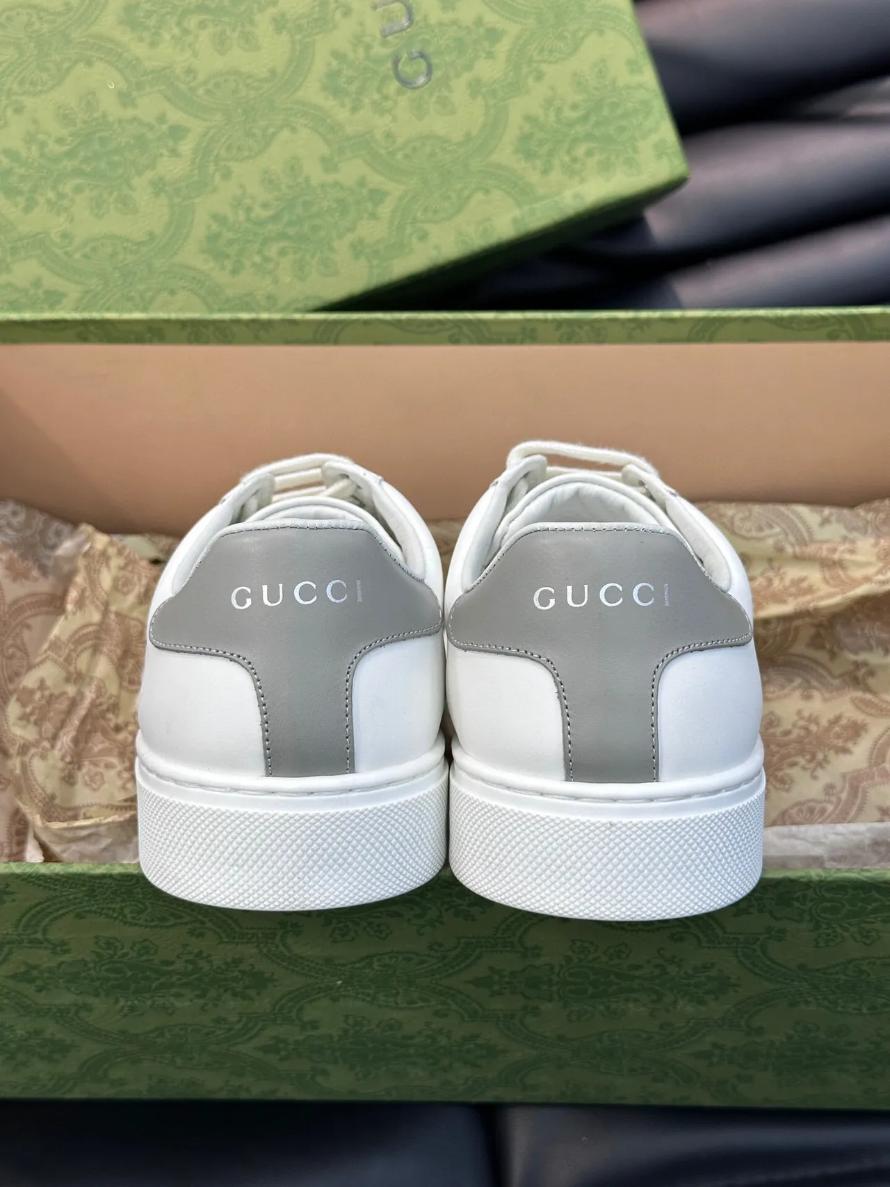 Gucci Ace White Leather Lifestyle Sneakers 5