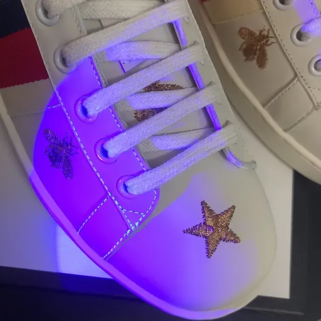 Gucci Ace White Red Leather Low-Top Web Stripe Detail Lifestyle Sneakers 5