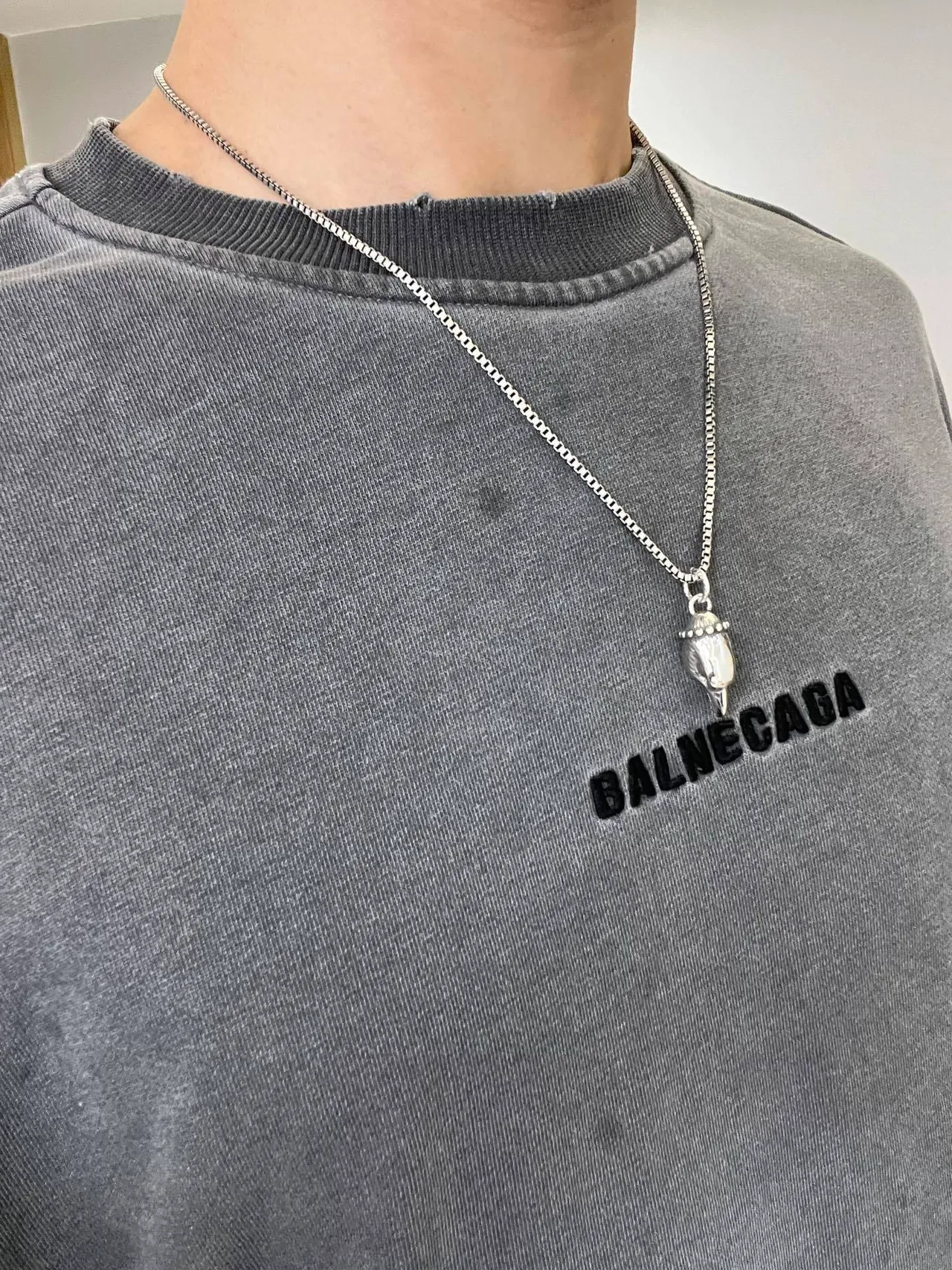 Gucci Bird Head Pendant Box-Link Chain Necklace 7