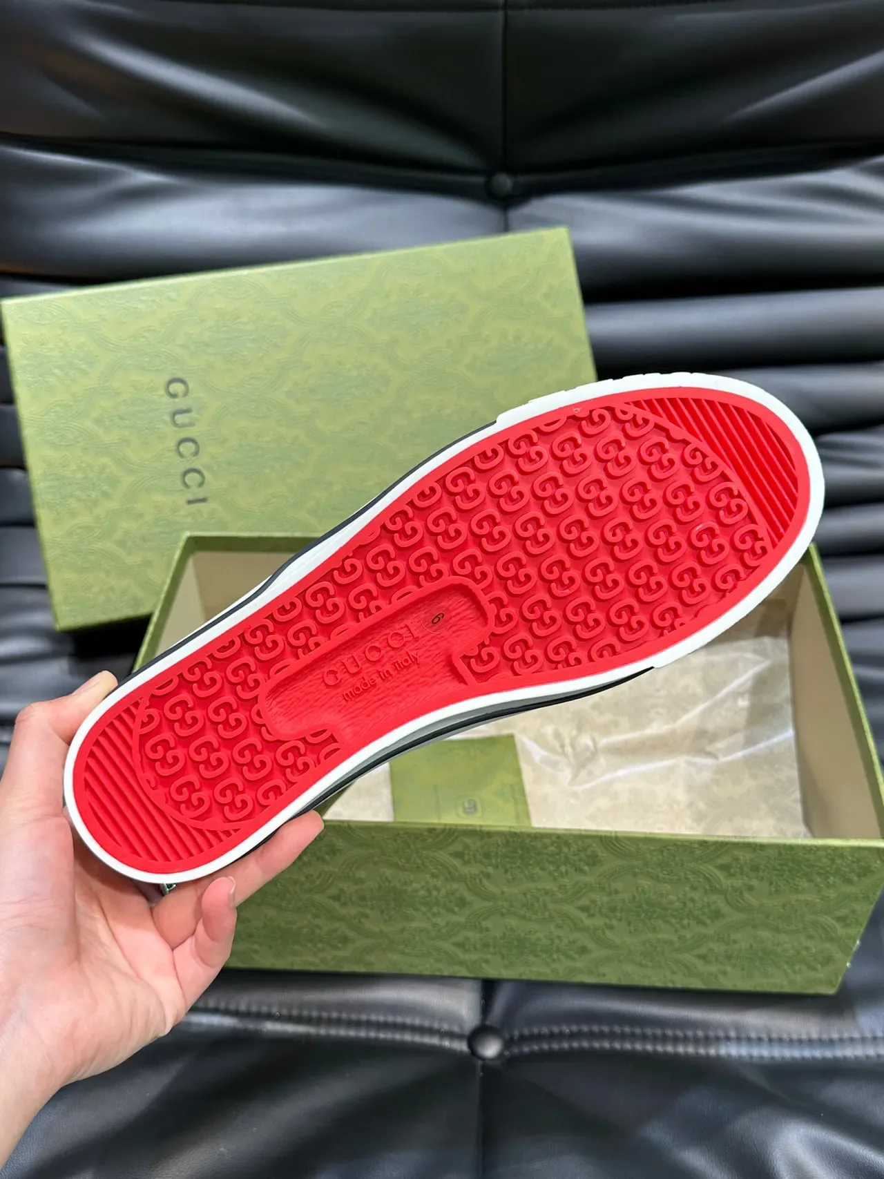 Gucci Marrom Dourado GG Monogram Canvas Low-Top Silhouette Lifestyle Sneakers 9