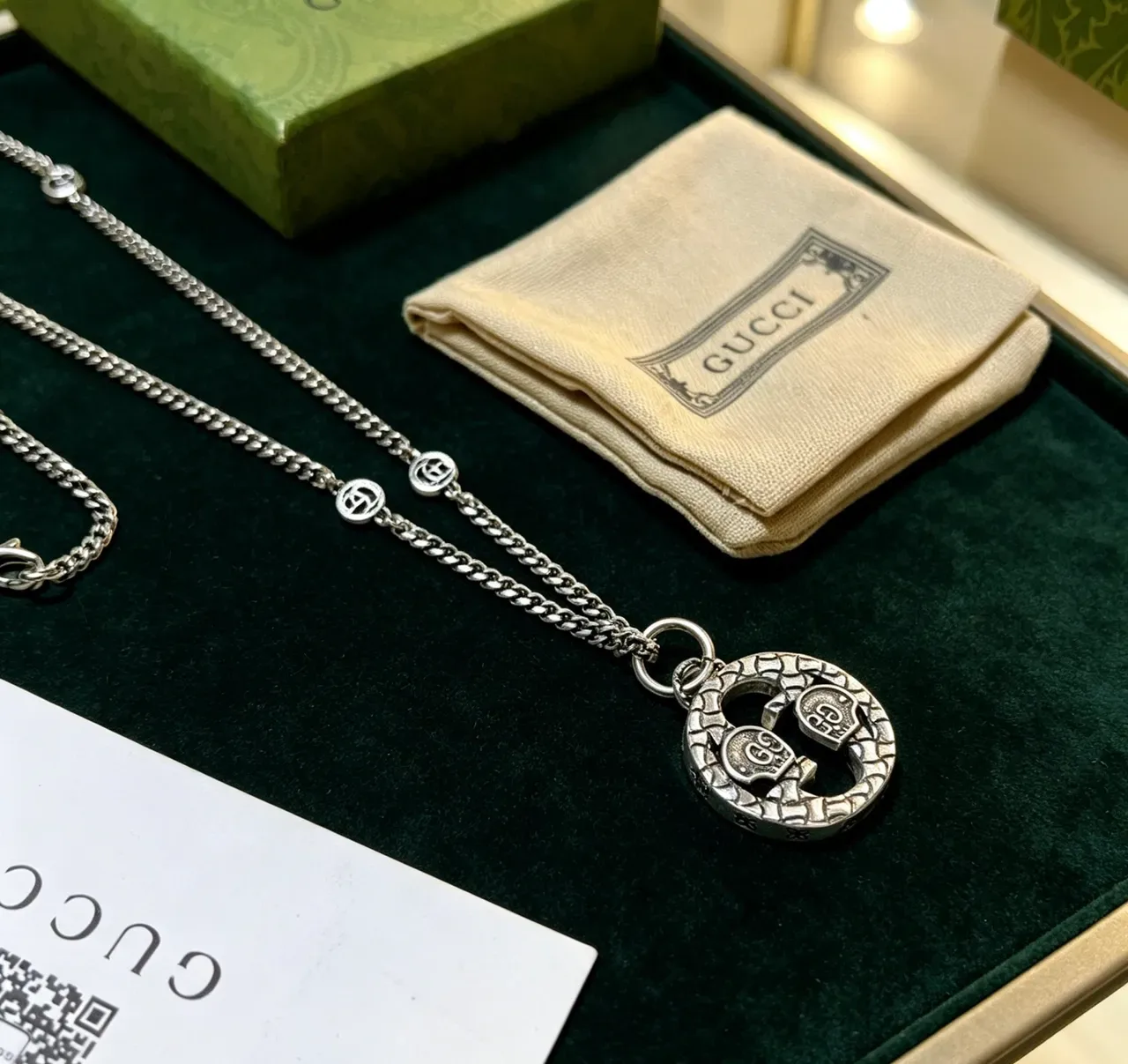 Gucci Dionysus-Inspired Interlocking G Snake Pendant Necklace 2