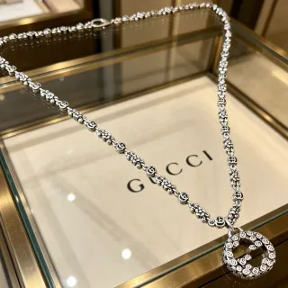 Gucci GG Marmont 链条 互锁 G 花卉链接 项链