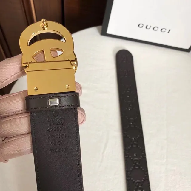 Gucci GG Marmont Embossed Monogram Leather Belt 3