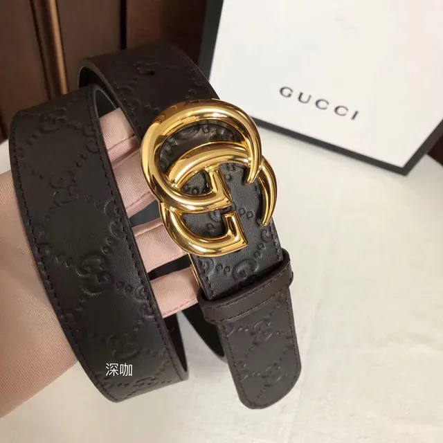 Gucci GG Marmont Embossed Monogram Leather Belt 4