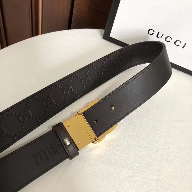 Gucci GG Marmont Embossed Monogram Leather Belt 5