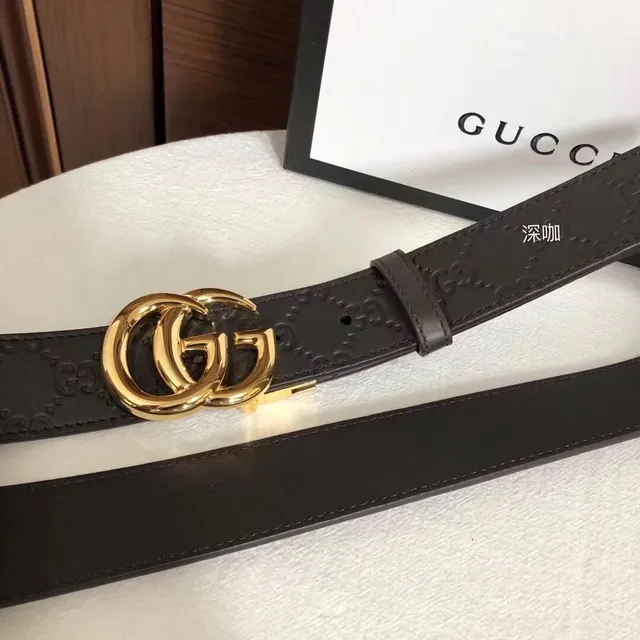 Gucci GG Marmont Embossed Monogram Leather Belt 6