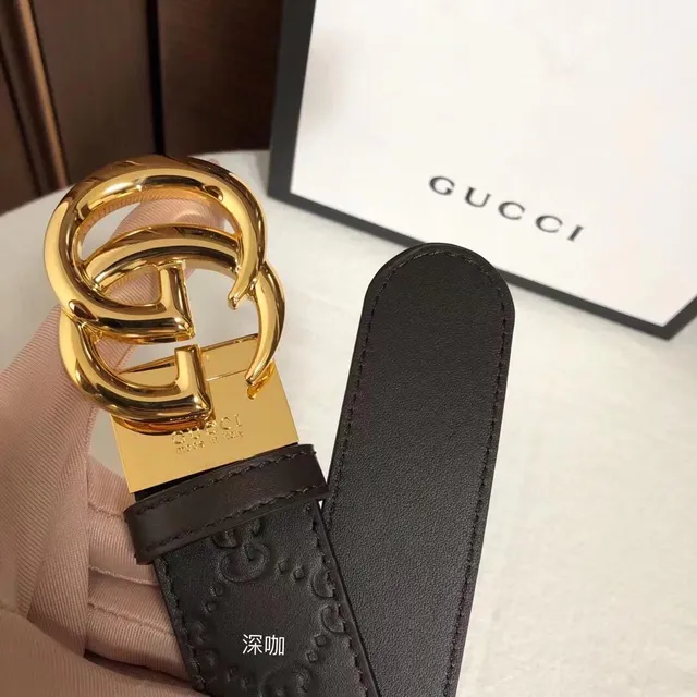 Gucci GG Marmont Embossed Monogram Leather Belt 7