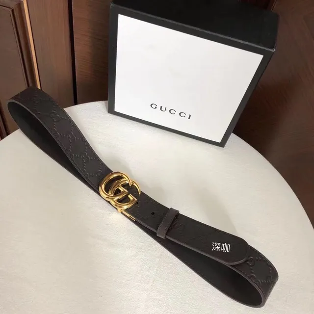 Gucci GG Marmont Embossed Monogram Leather Belt 8