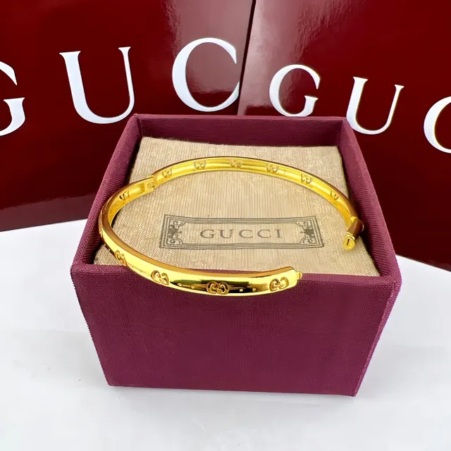 Gucci GG Marmont Gold Interlocking GG Motif Bracelet 4