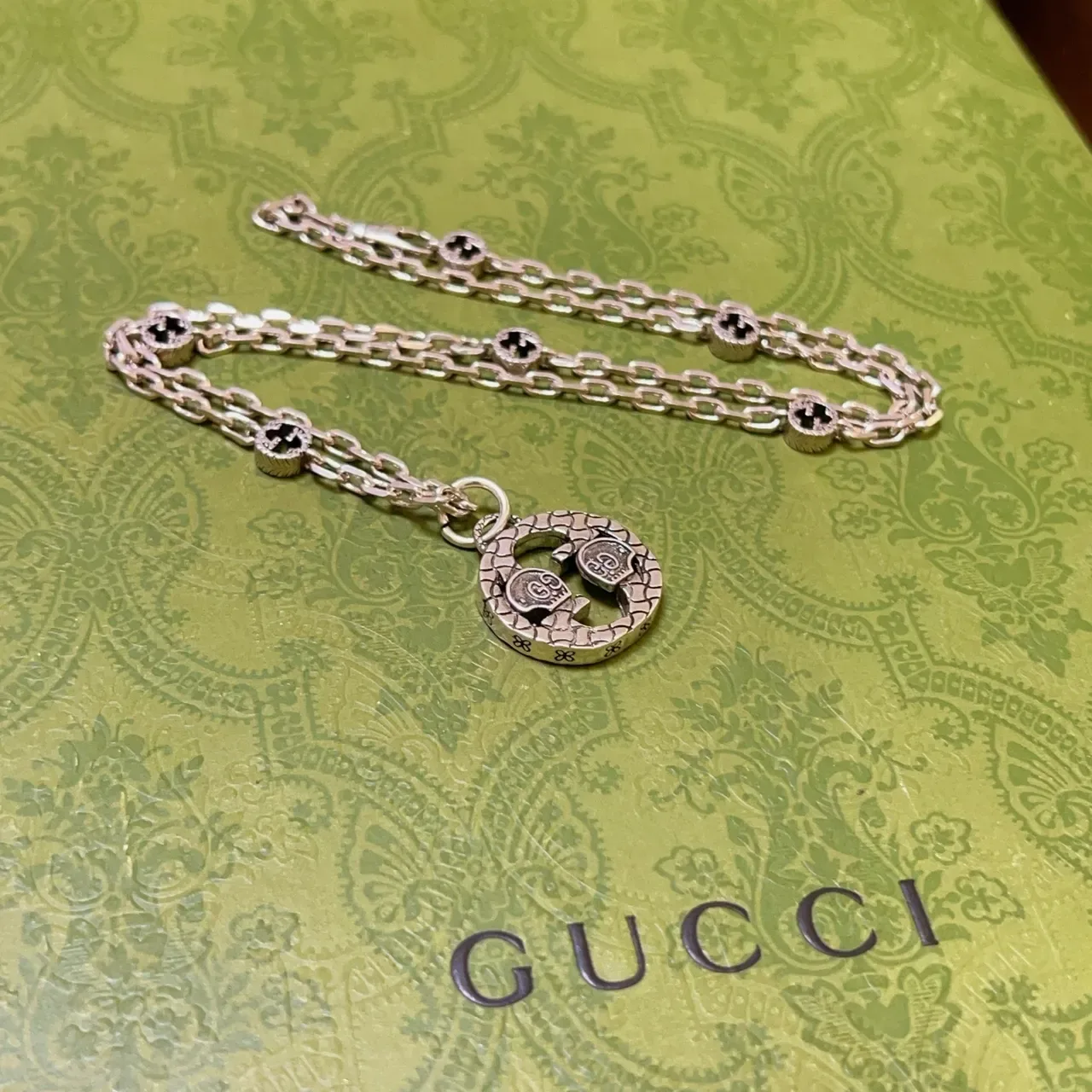 Gucci GG Marmont Interlocking G Charm Necklace 4