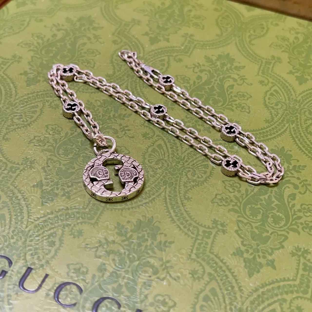 Gucci GG Marmont Interlocking G Charm Necklace 7