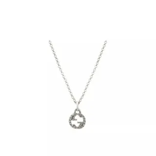 Gucci GG Marmont Interlocking G Rope-Edge Pendant Necklace