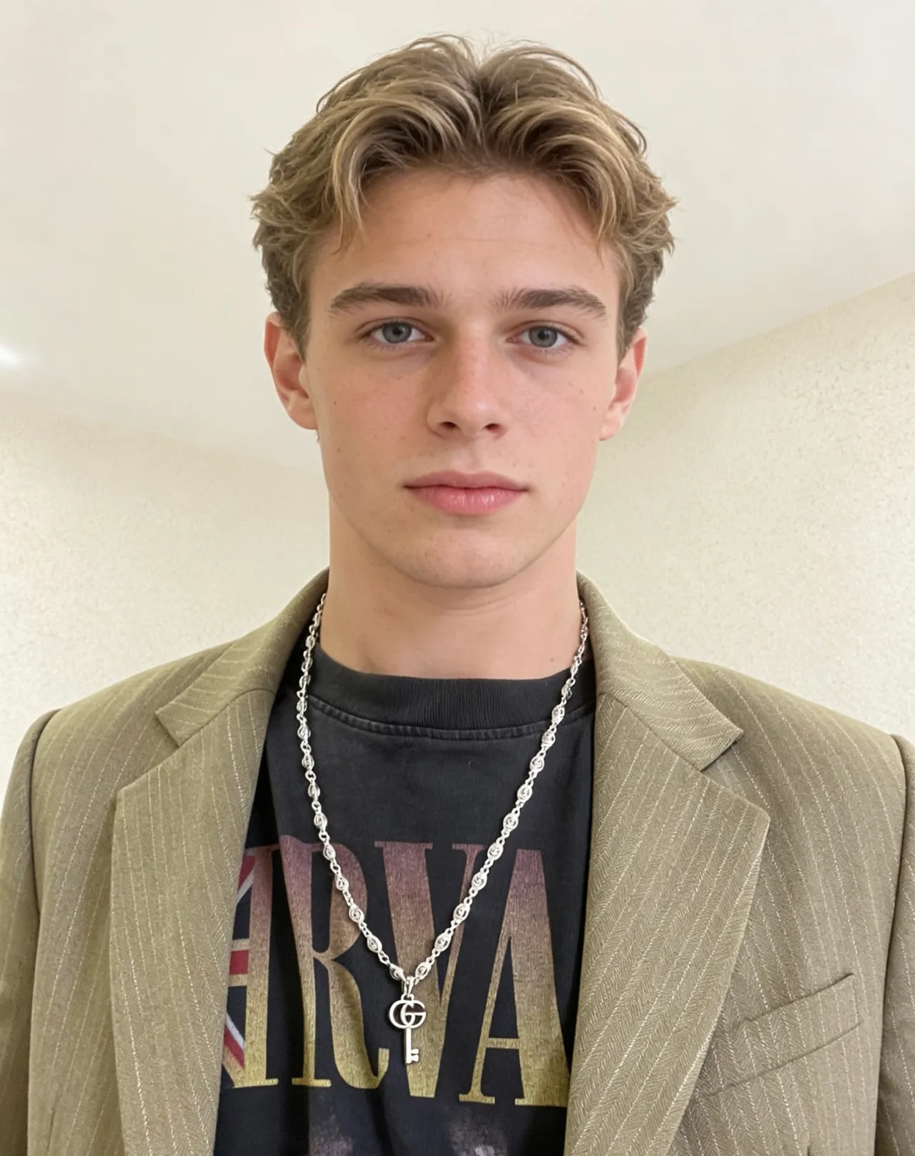 Gucci GG Marmont قلادة المفتاح درجة فضية 2