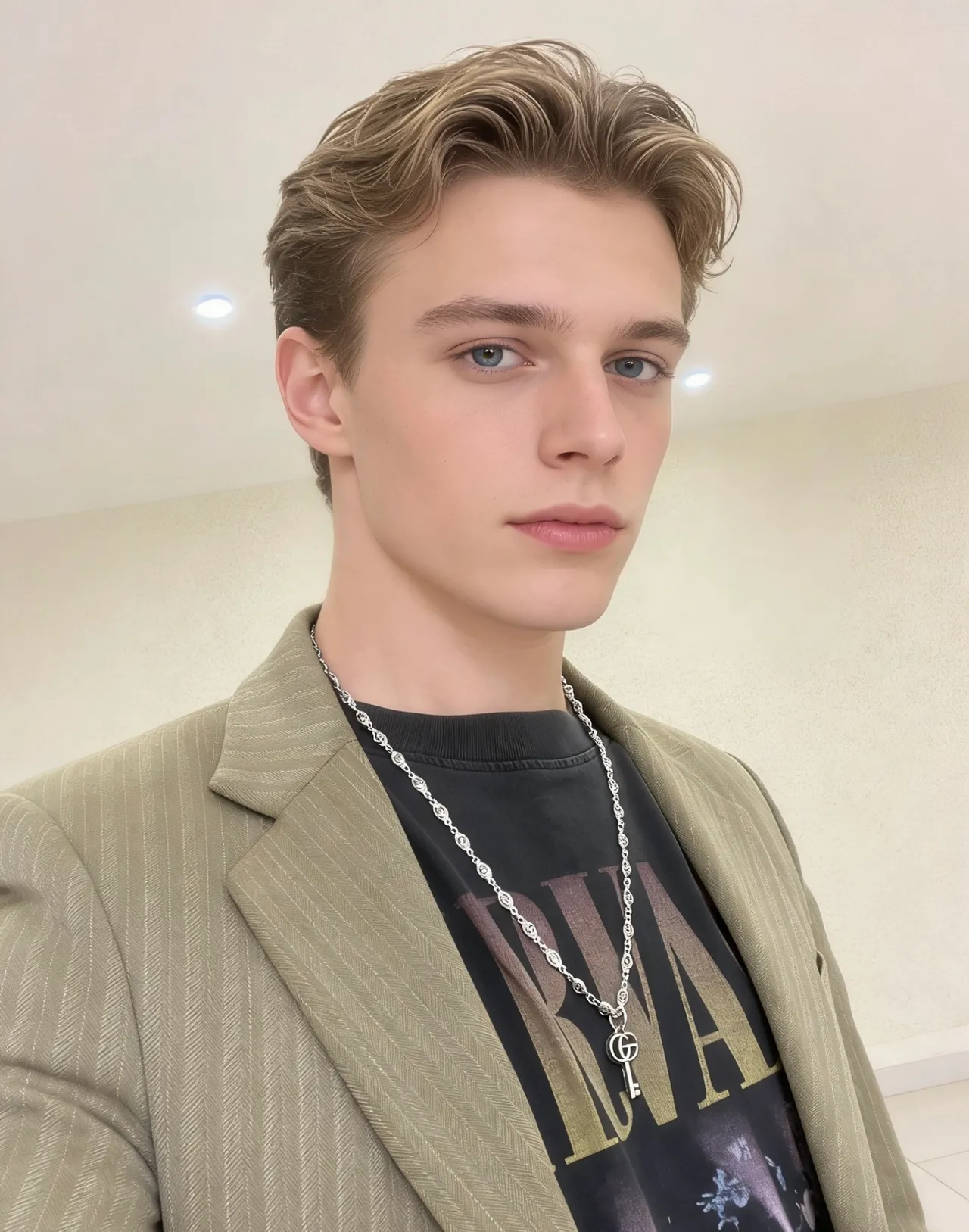 Gucci GG Marmont قلادة المفتاح درجة فضية 8