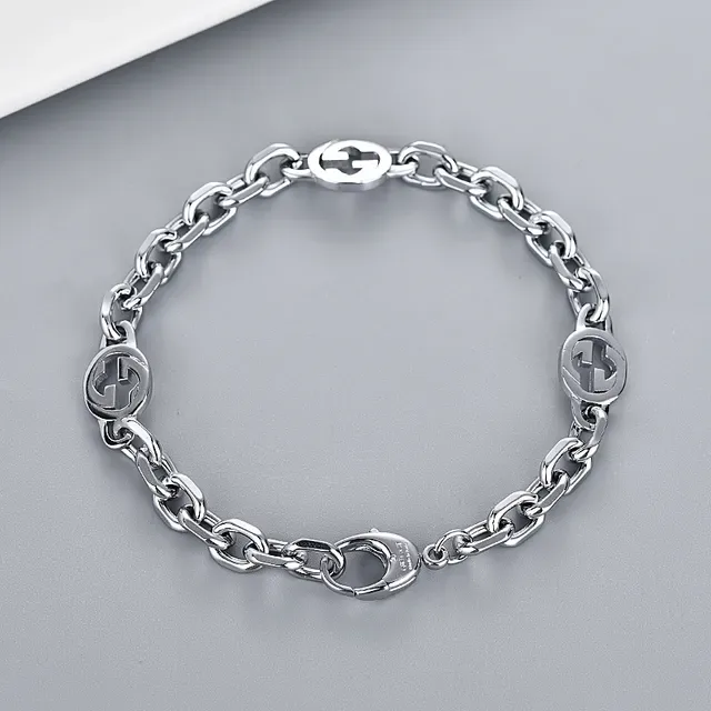 Gucci GG Marmont Silver-Toned Double G Logo Chain Necklace 6