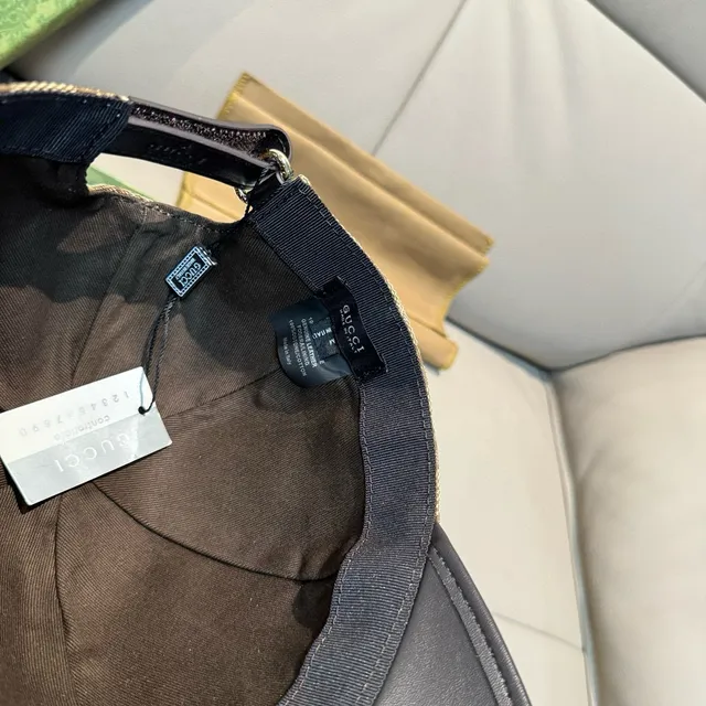 Gucci GG Monogram Canvas and Leather Baseball Cap 4