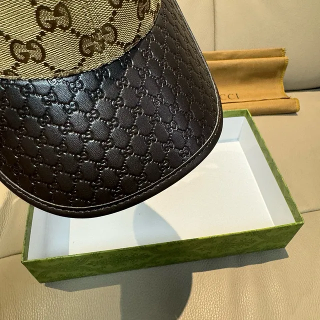 Gucci GG Monogram Canvas and Leather Baseball Cap 5