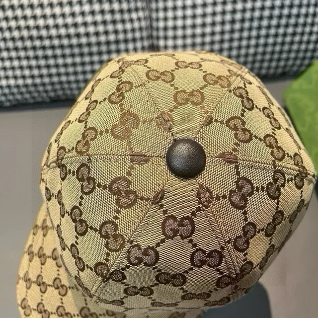 Gucci GG Monogram Canvas Web Stripe Baseball Cap 5
