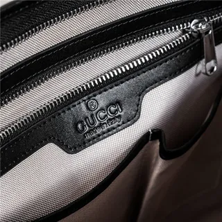 Gucci Gray Green Structured GG Monogram Canvas Web Stripe Center Tote Bag 2