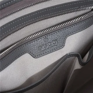 Gucci Gray Green Structured GG Monogram Canvas Web Stripe Center Tote Bag 20