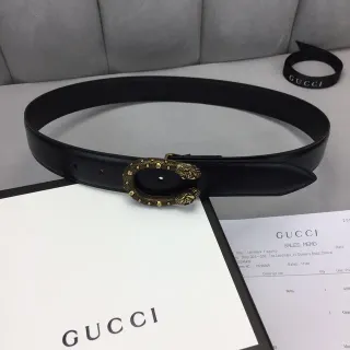 Gucci Horsebit 1955 Black Gold Smooth Antique Buckle Leather Belt