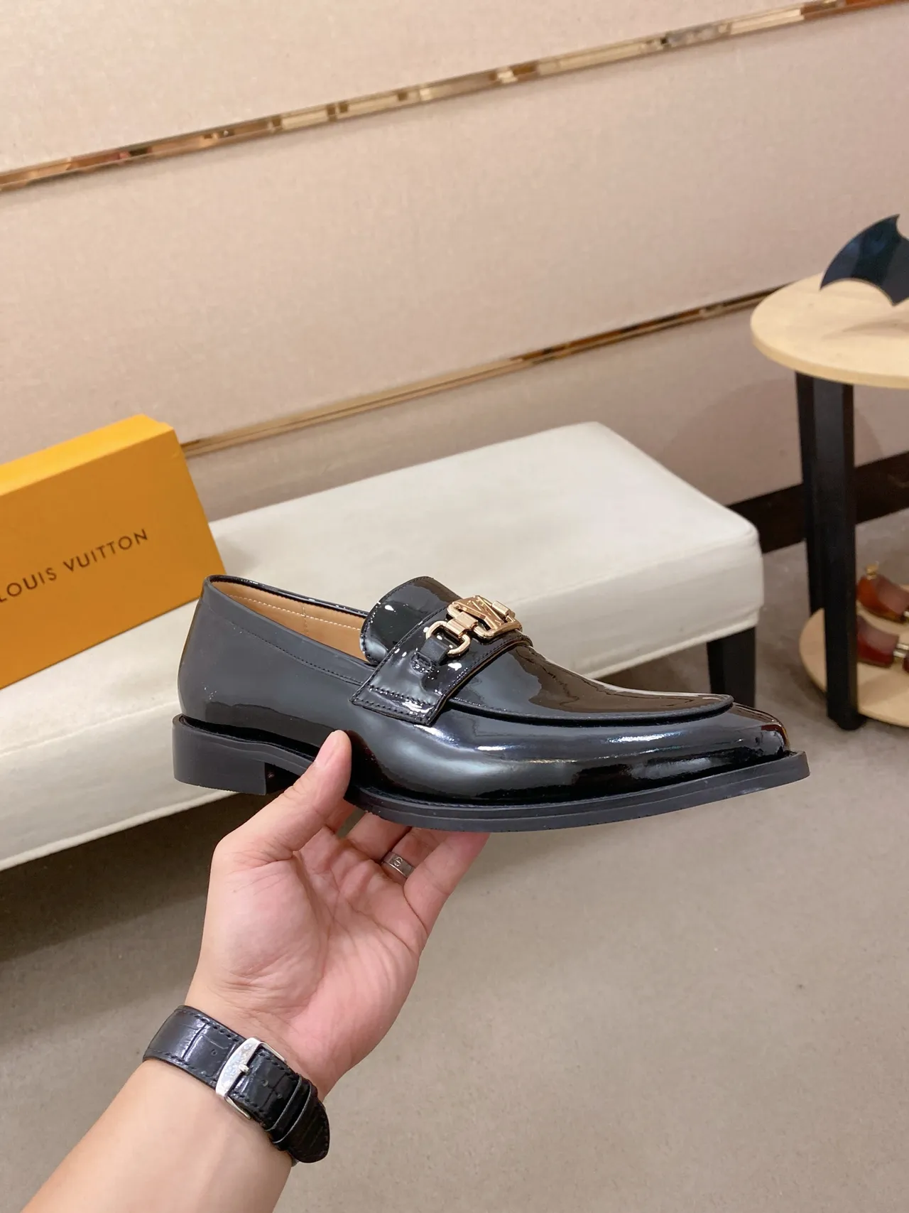 Gucci Horsebit 1955 Black Patent Leather Loafers 5
