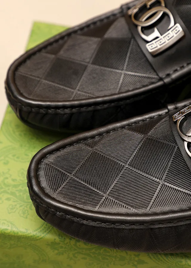 Gucci Horsebit 1955 Mocassim de couro preto quiltado 6