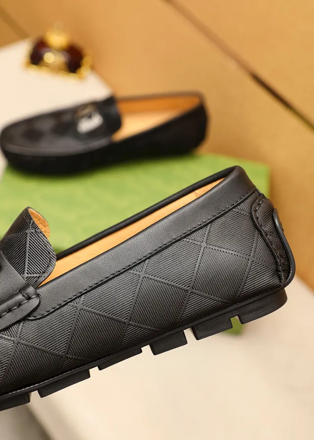 Gucci Horsebit 1955 Mocassim de couro preto quiltado 7