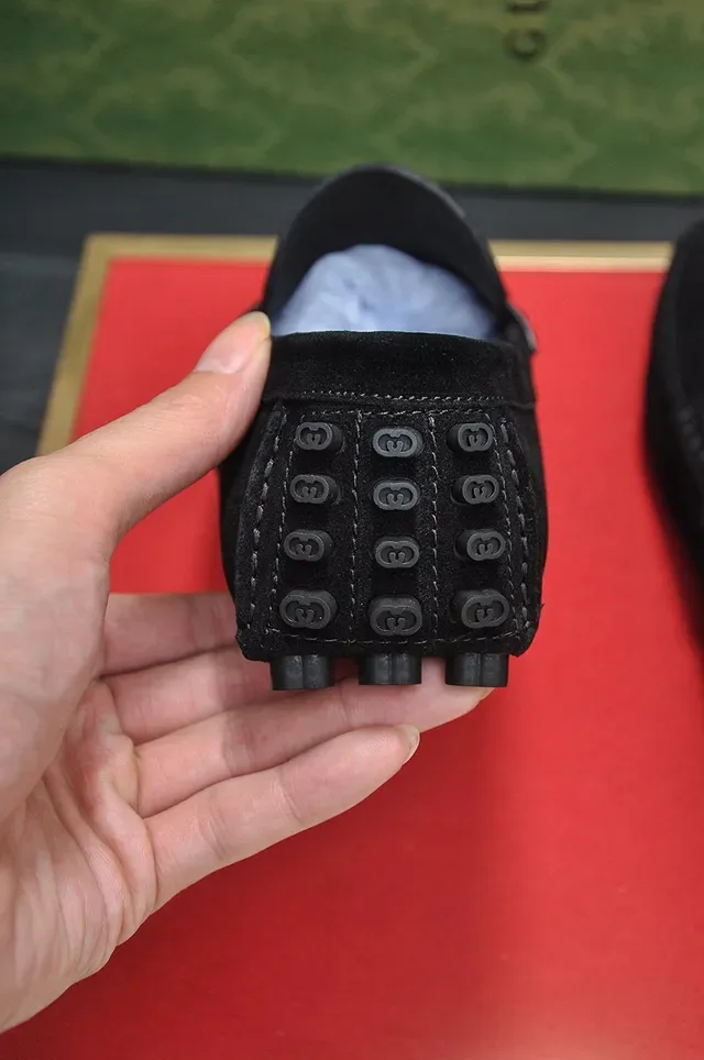 Gucci Horsebit 1955 काले स्यूड लोफर्स 9